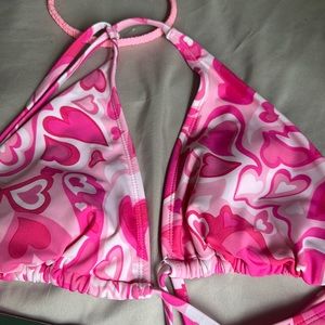 Pink bikini top
